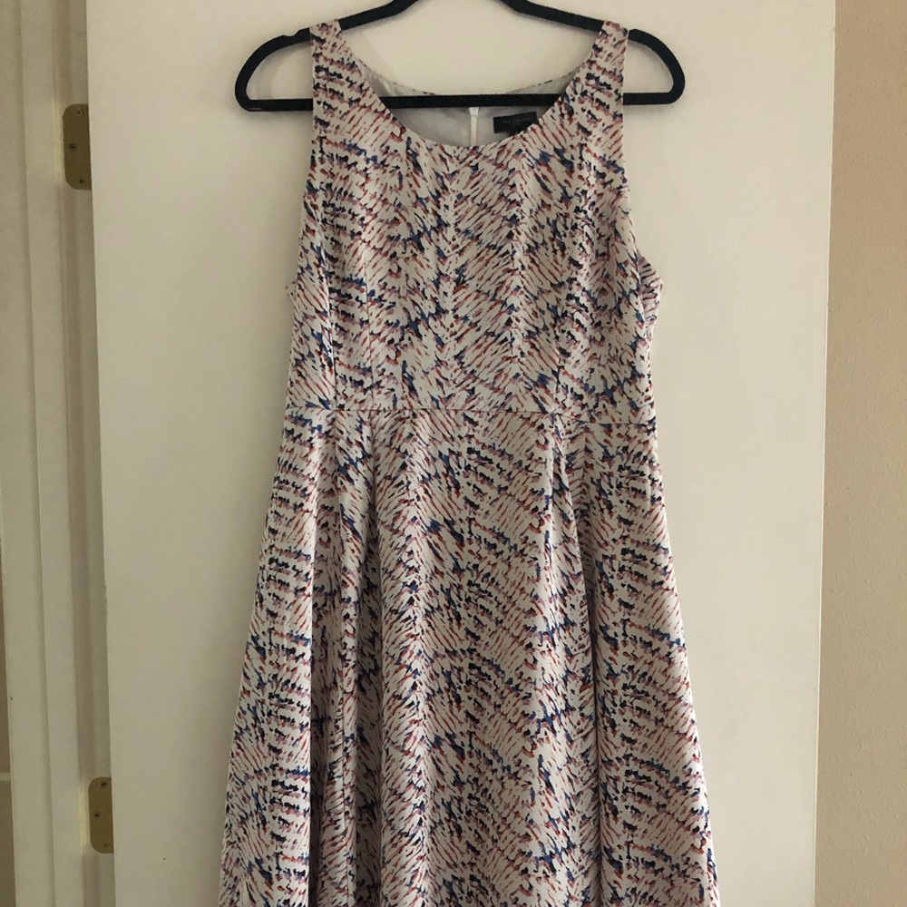 High low print dress